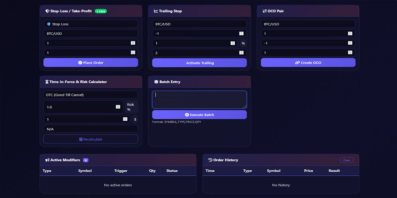 Order Modifiers Engine